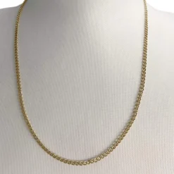 Chaîne d'occasion or 750 jaune maille gourmette 47 cm