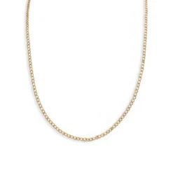 Chaîne d'occasion or 750 jaune maille gourmette 47 cm
