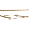 Chaîne d'occasion or 750 jaune maille gourmette 60.5 cm
