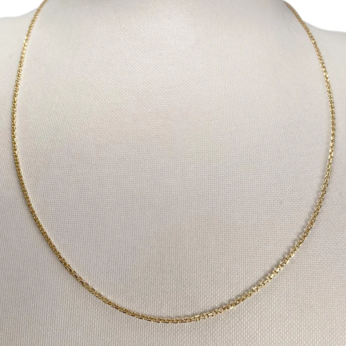 Chaîne d'occasion or 750 jaune maille forçat 47 cm