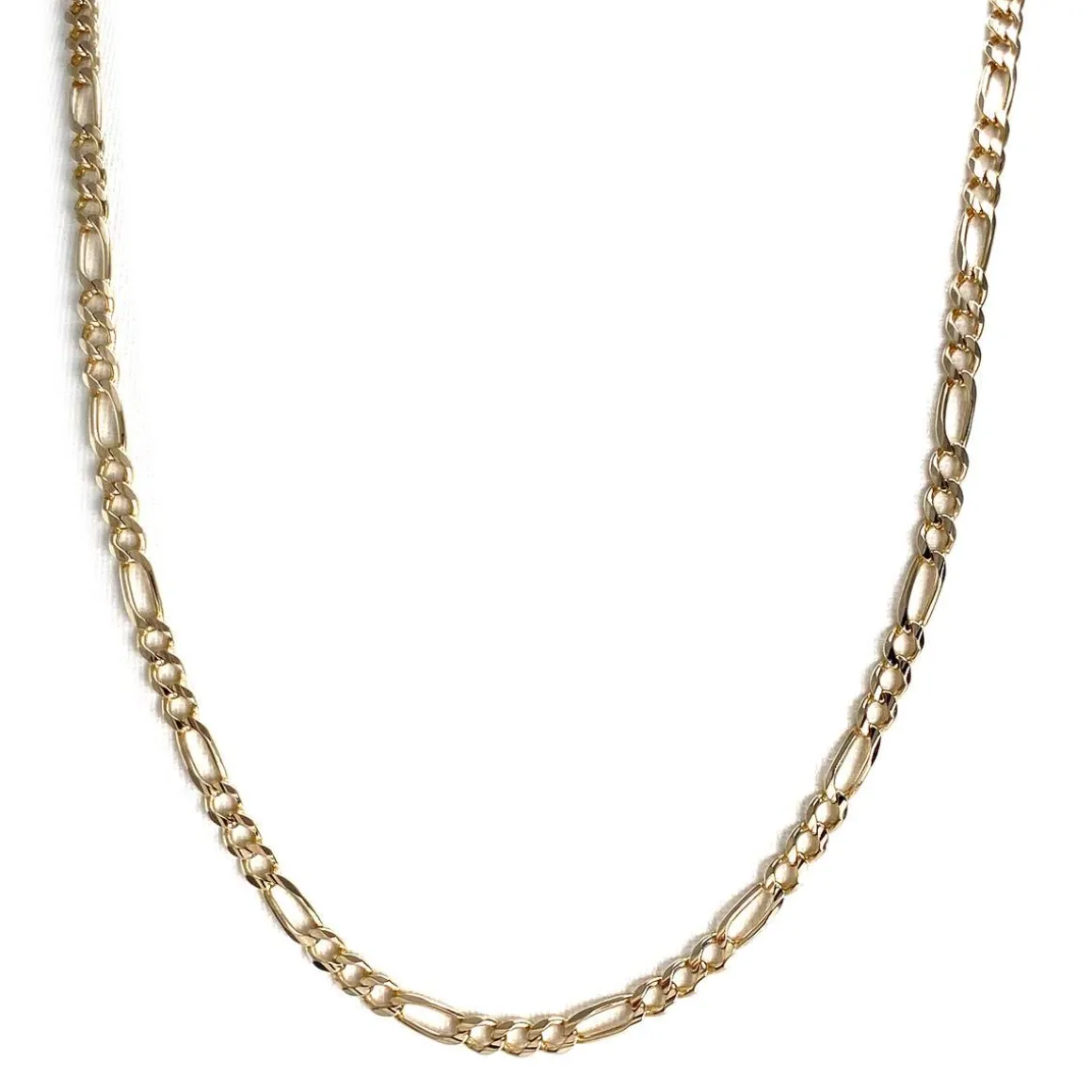 Chaîne d'occasion or 375 jaune maille cheval alternée 55cm