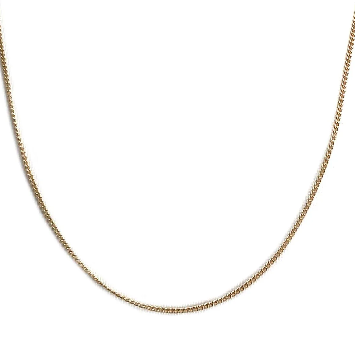 Chaîne d'occasion or 750 jaune maille gourmette 47 cm