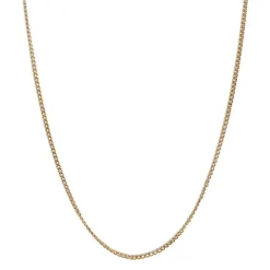 Chaîne d'occasion or 750 jaune maille gourmette 58.5 cm