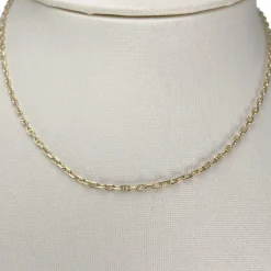 Chaîne d'occasion or 750 jaune maille marine 40.5 cm