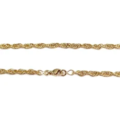 Chaîne d'occasion or 750 jaune maille torsadée 45 cm