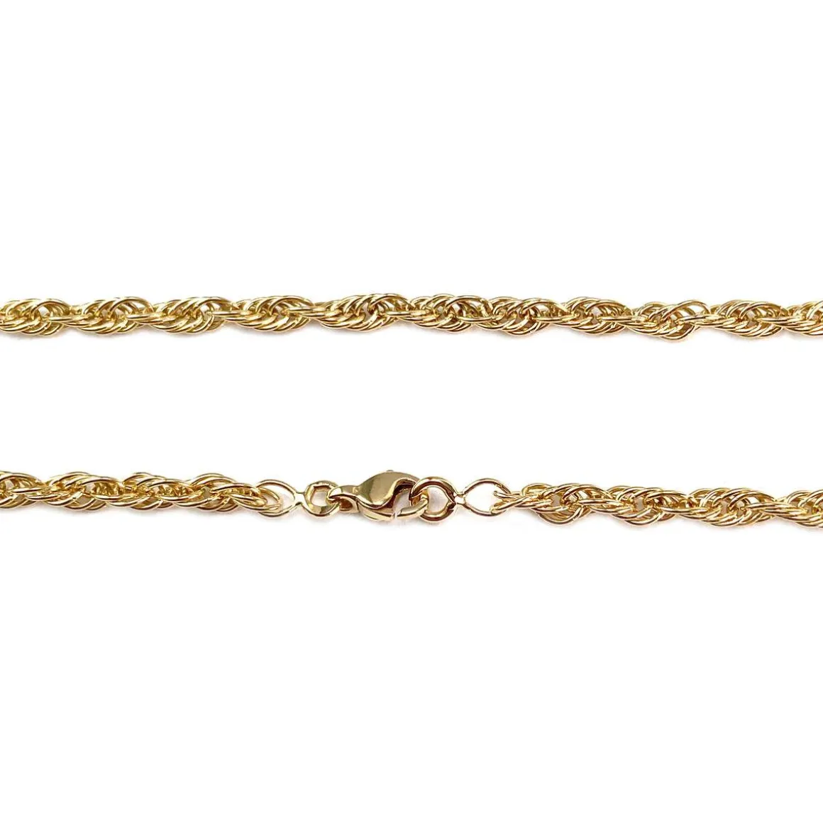 Chaîne d'occasion or 750 jaune maille torsadée 45 cm