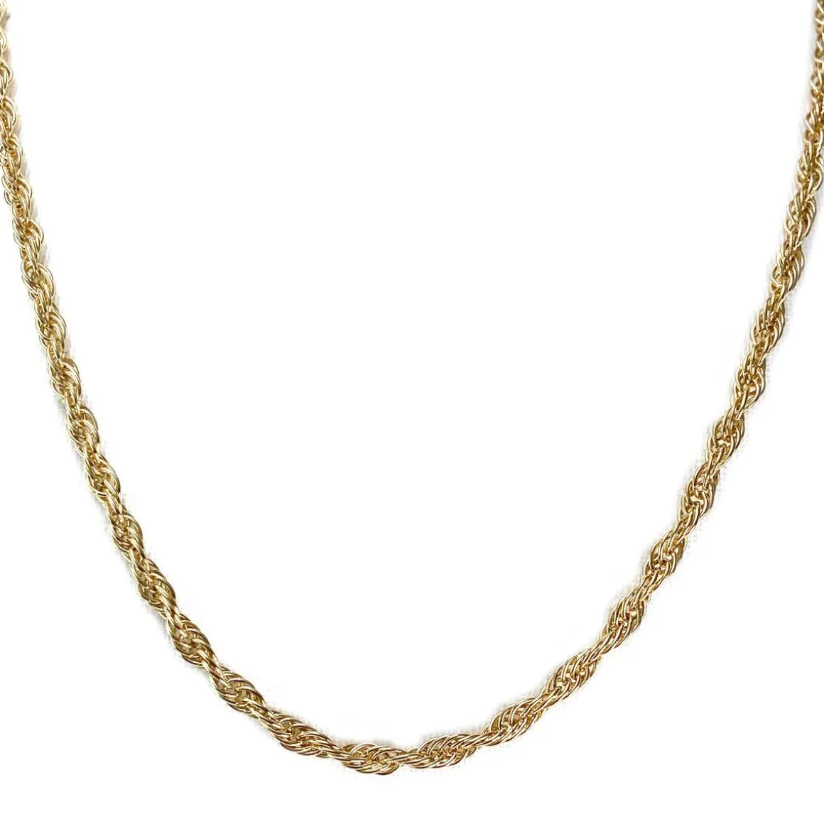 Chaîne d'occasion or 750 jaune maille torsadée 45 cm