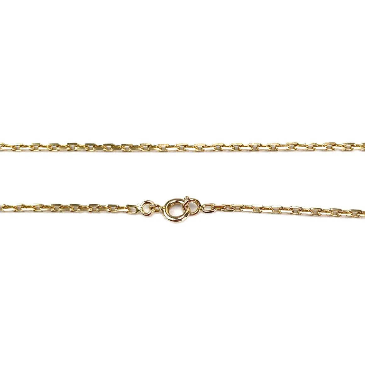 Chaîne d'occasion or 750 jaune maille forcat 62 cm