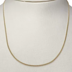 Chaîne d'occasion or 750 jaune maille gourmette 40.5 cm