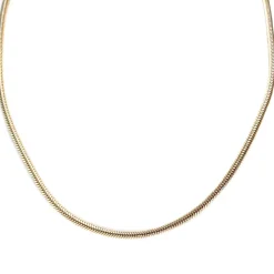 Chaîne d'occasion or 750 jaune maille serpent 45,5 cm