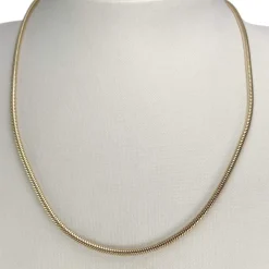 Chaîne d'occasion or 750 jaune maille serpent 45,5 cm