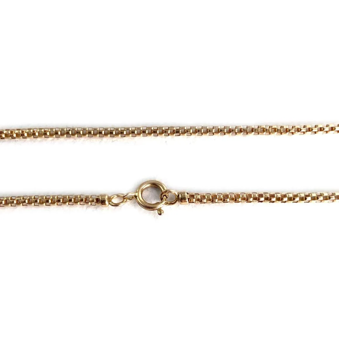 Chaîne d'occasion or 750 rose maille fantaisie 50 cm