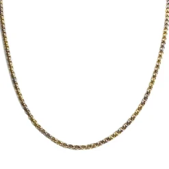 Chaîne d'occasion or 750 2 tons maille jaseron 44.5 cm