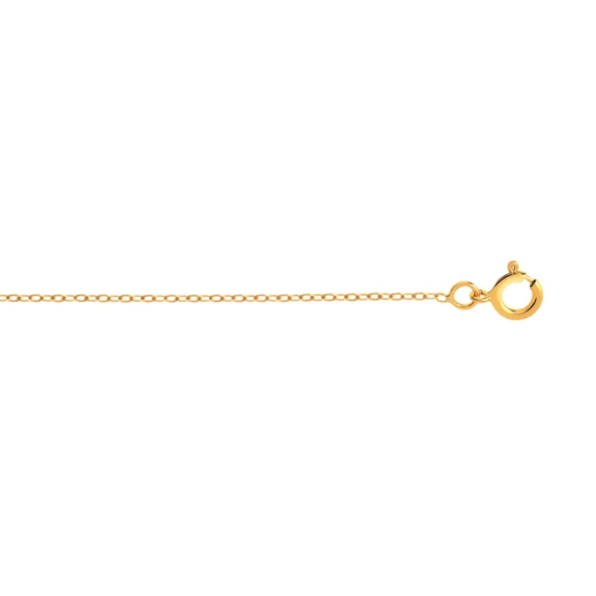 Chaîne maille forçat or 750 jaune 45 cm