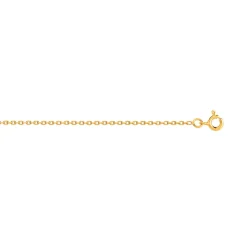 Chaîne maille forçat or 750 jaune 45 cm