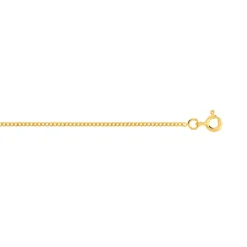 Chaîne maille gourmette or 750 50 cm