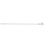 Chaîne or 375 blanc maille forçat 50 cm