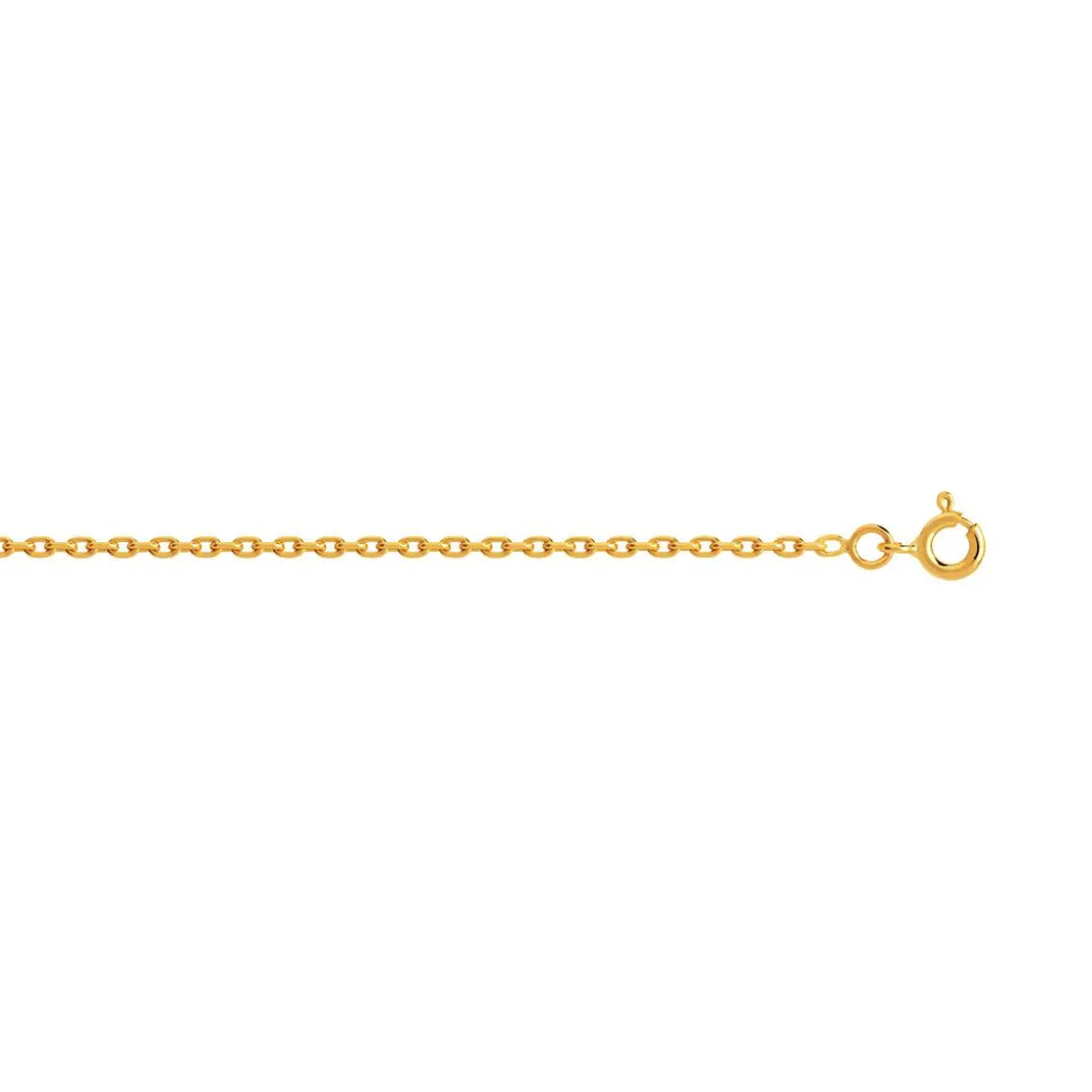 Chaîne or 750 jaune maille forçat 45 cm