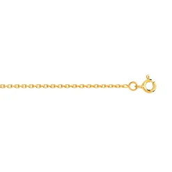 Chaîne or 750 jaune maille forçat 45 cm