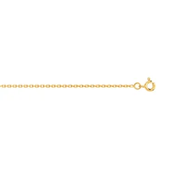 Chaîne or 750 jaune maille forçat 45 cm