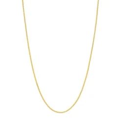 Chaîne or 375 jaune maille gourmette 55 cm