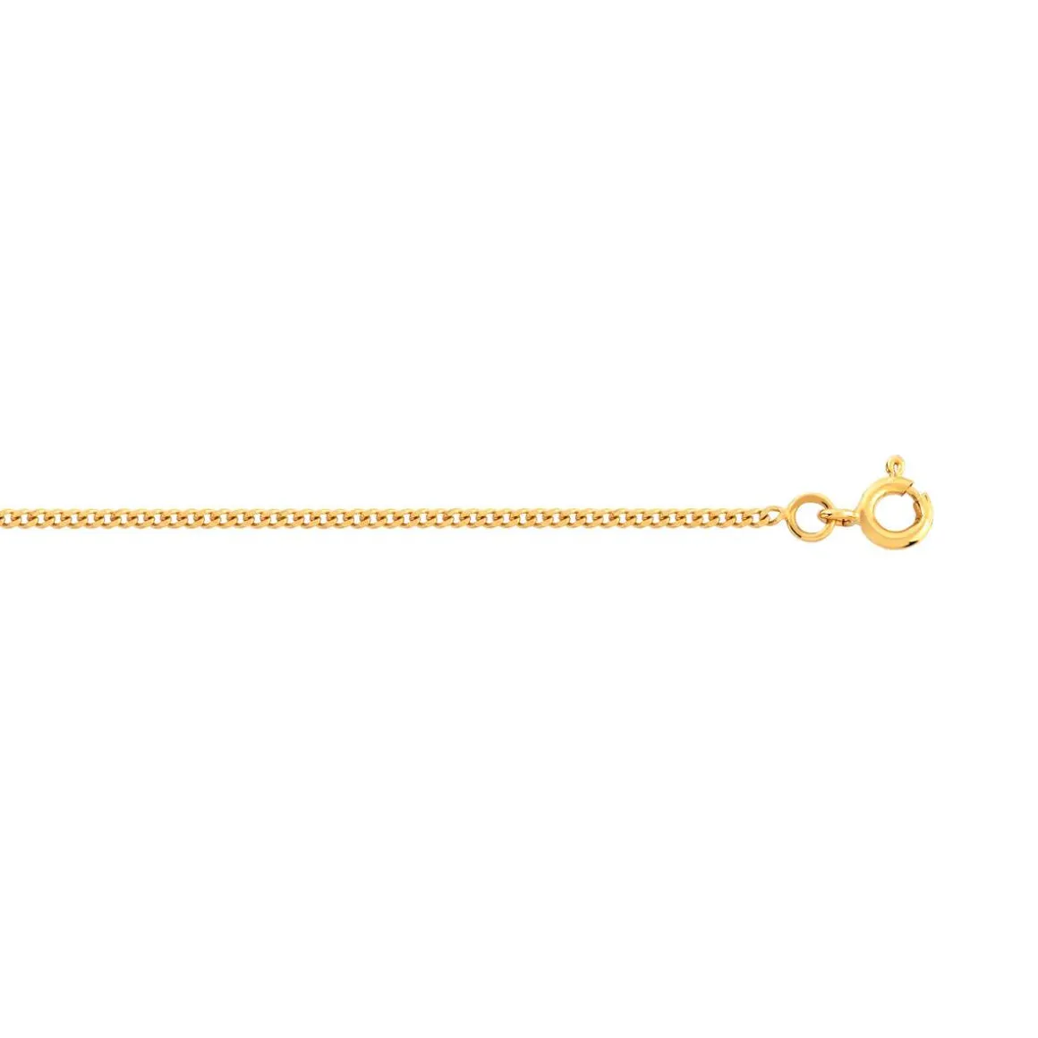 Chaîne or 375 jaune maille gourmette 50 cm