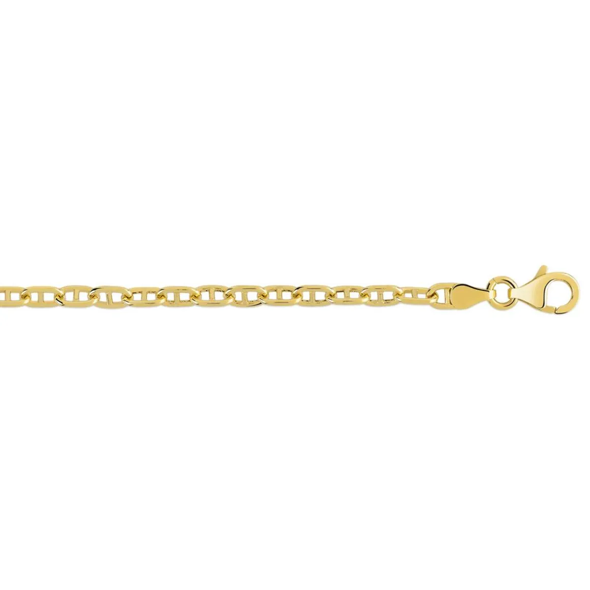 Chaîne or 750 jaune maille marine 55 cm