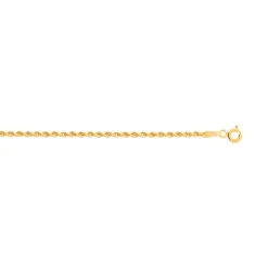 Chaîne or 750 jaune maille torsadée 40 cm