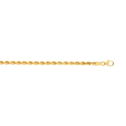 Chaîne or 750 jaune maille torsade 50 cm