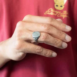 Chevalière argent 925.