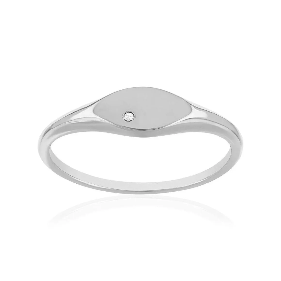 Chevalière argent 925 zirconias