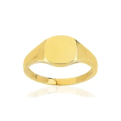 Chevalière or 375 jaune