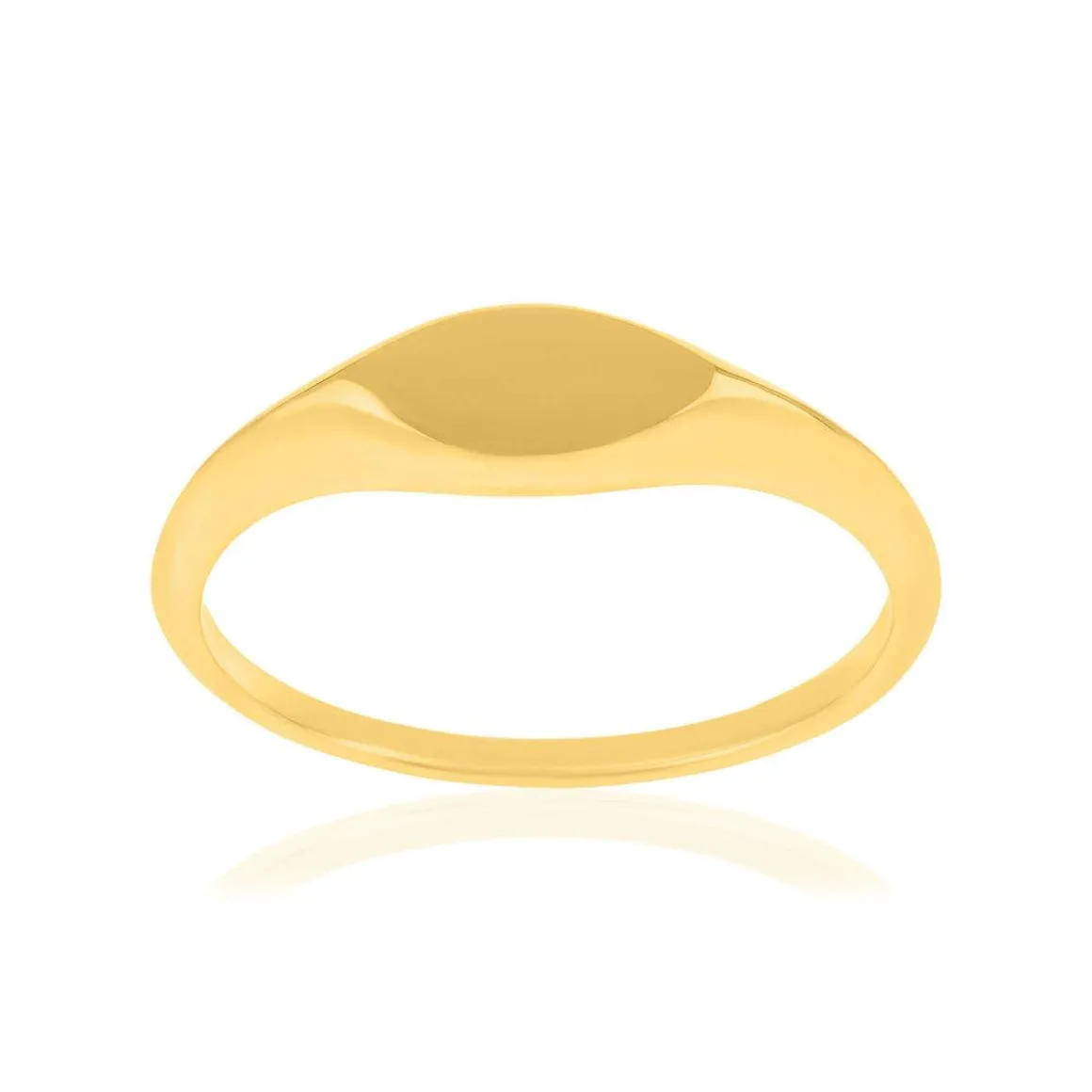Chevalière plaqué or jaune