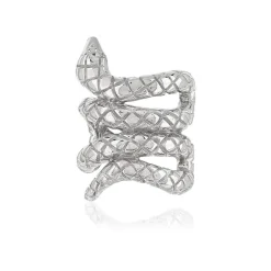 Clip d'oreille argent 925 motif serpent vendu à l'unité