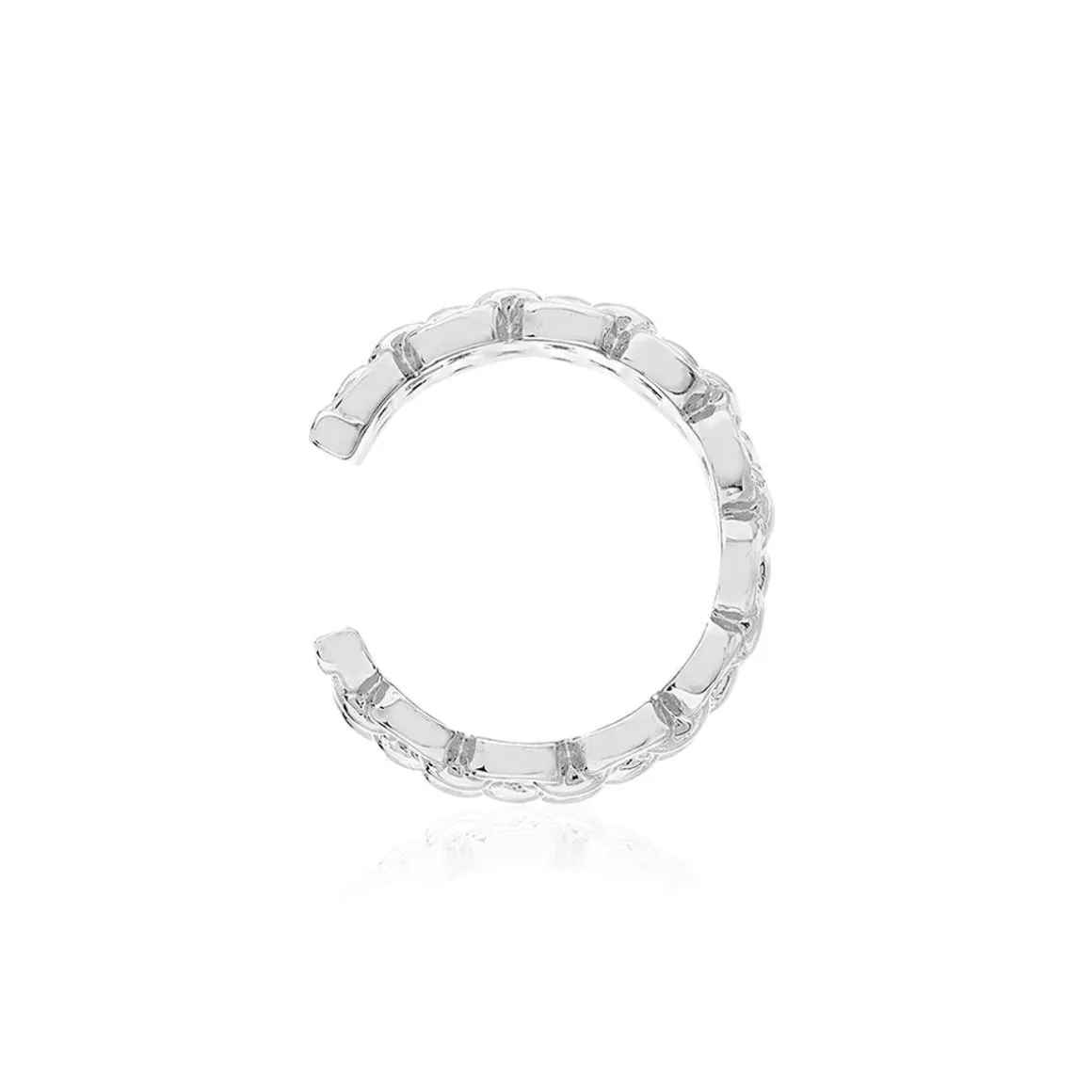 Clip d'oreille earcuff argent 925 style chainage vendu à l'unité