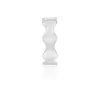Clip d'oreille earcuff argent 925 effet ondulé vendu à l'unité