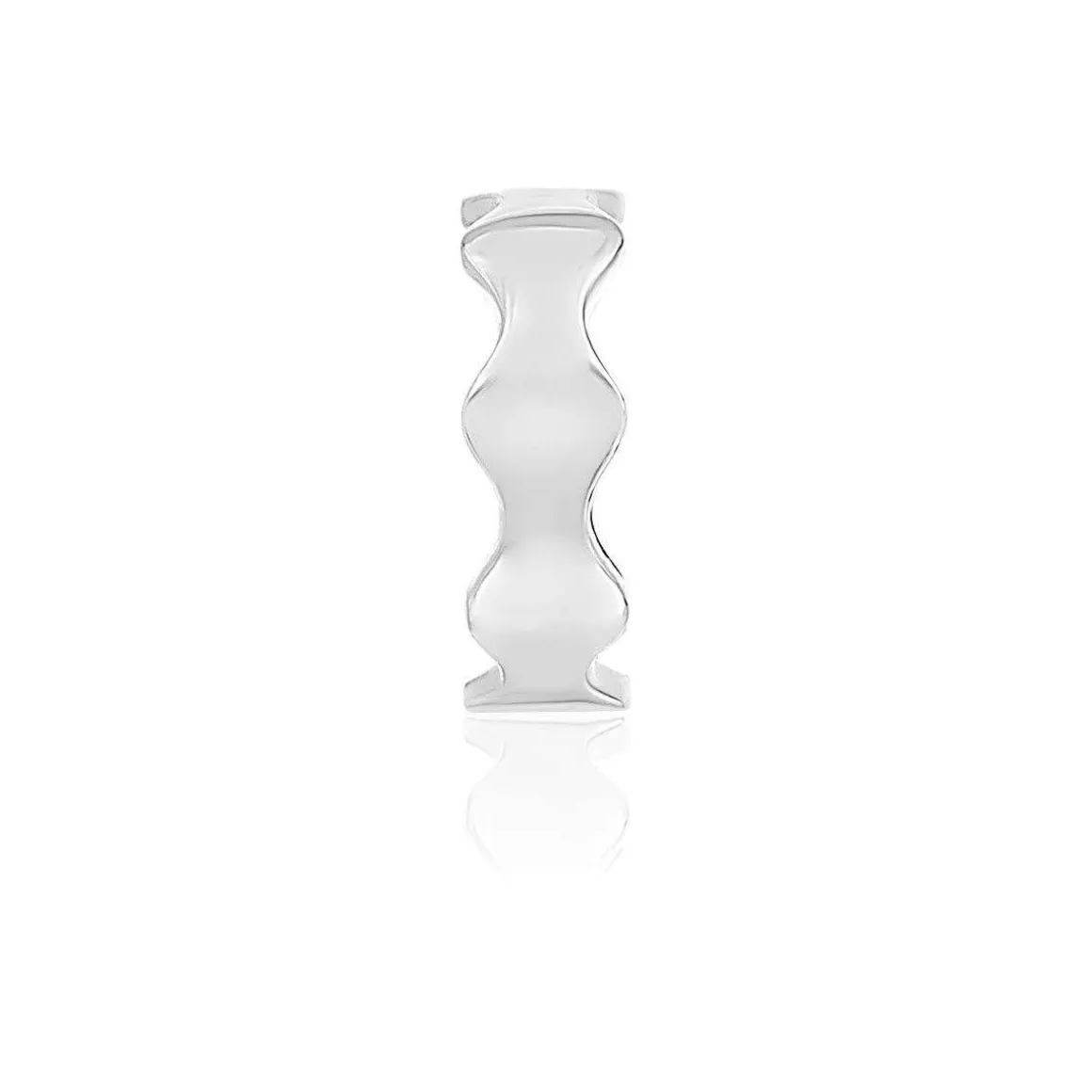 Clip d'oreille earcuff argent 925 effet ondulé vendu à l'unité