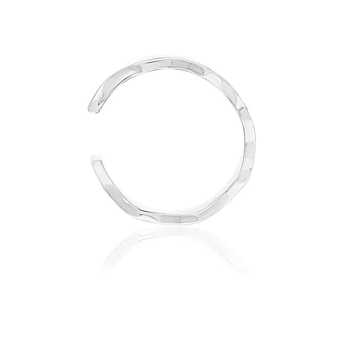 Clip d'oreille earcuff argent 925 effet ondulé vendu à l'unité