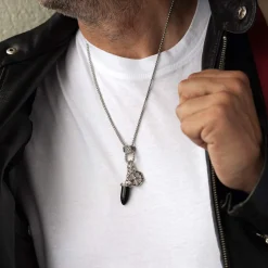 Collier acier 62 cm
