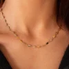 Collier acier doré 45cm