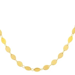 Collier acier doré 45cm