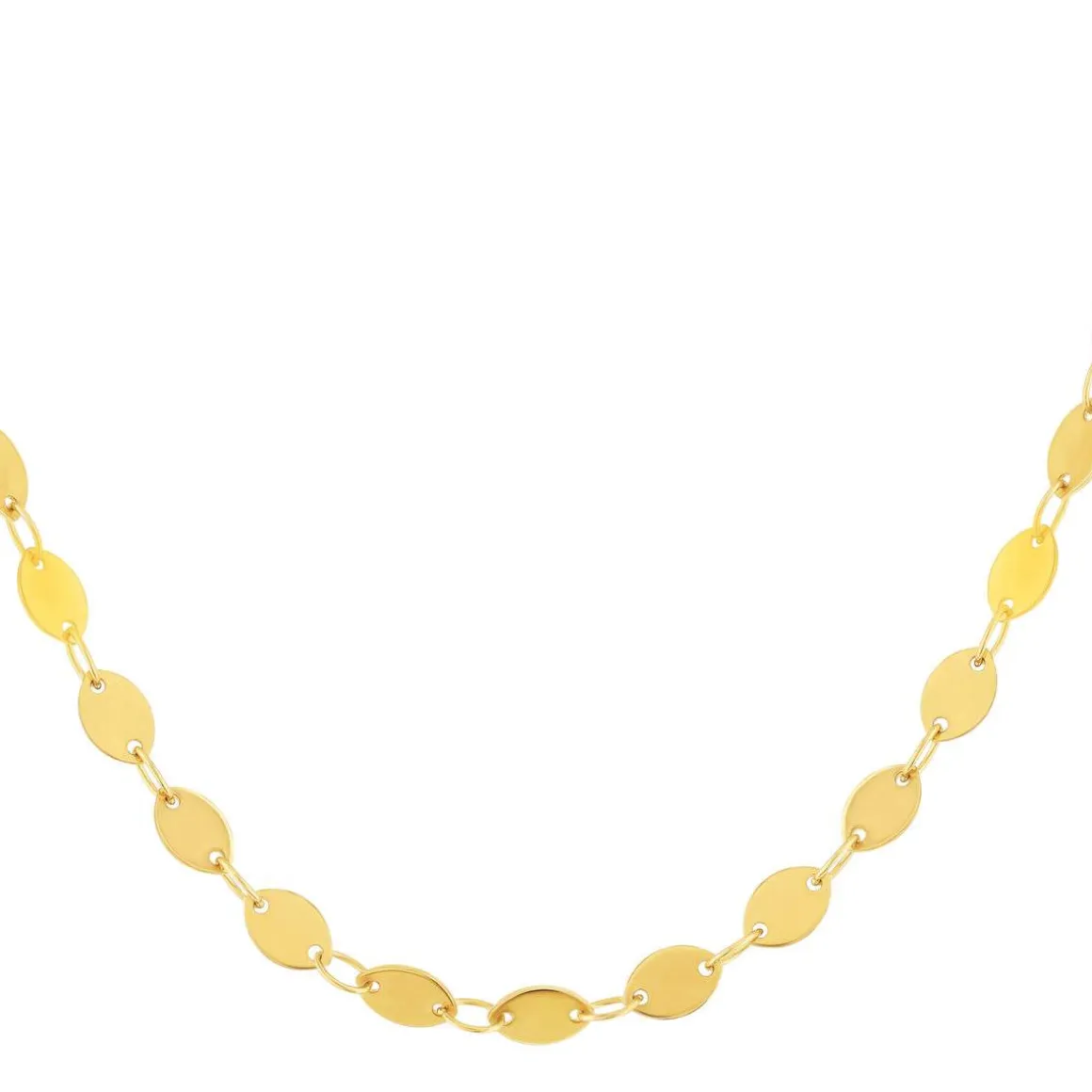 Collier acier doré 45cm