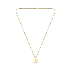 Collier acier doré jaune 56cm