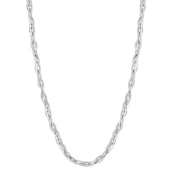Collier acier maille fantaisie 50 cm