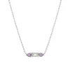 Collier argent 925 améthystes 45cm