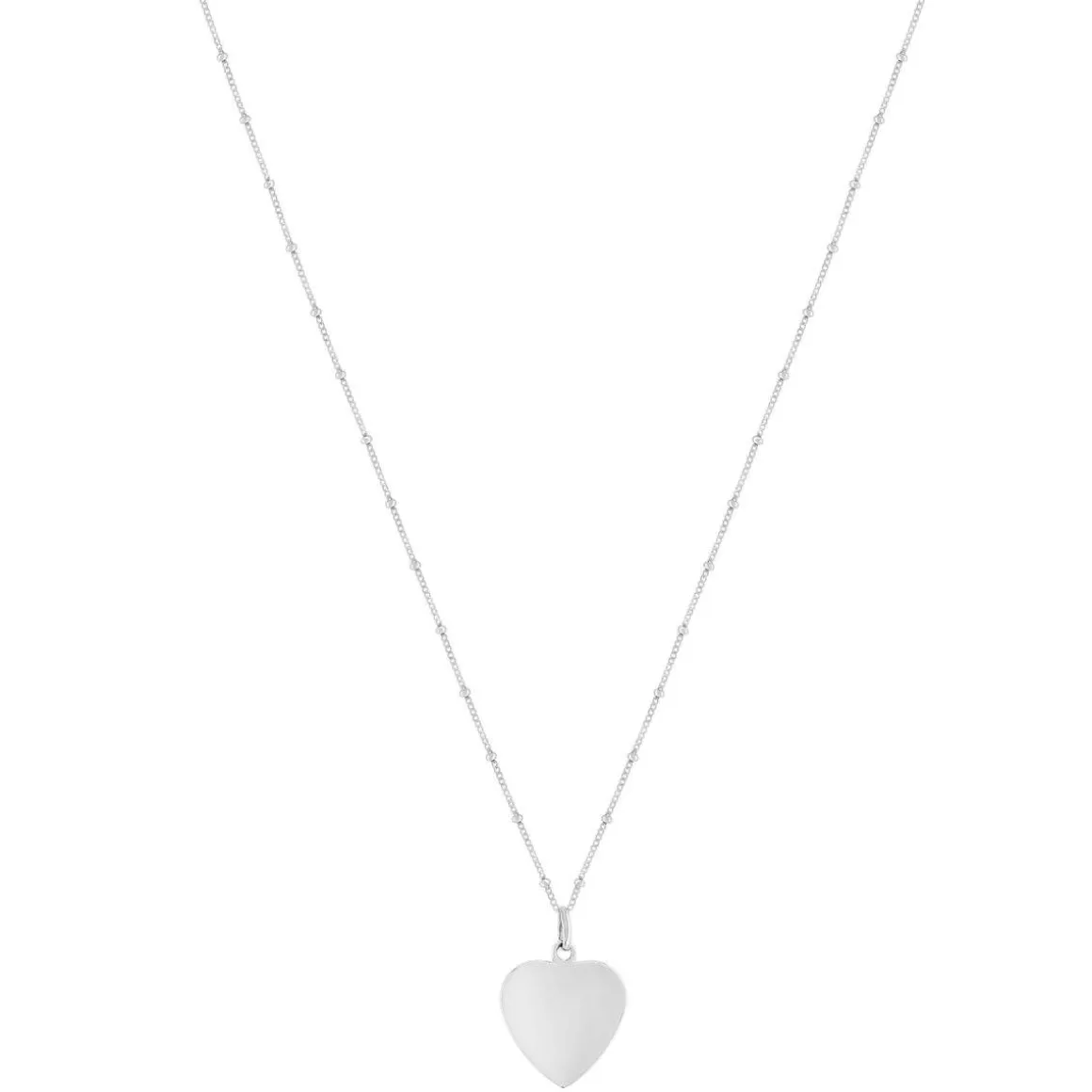 Collier argent 925 coeur 45cm