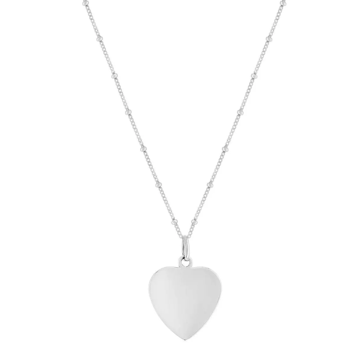 Collier argent 925 coeur 45cm