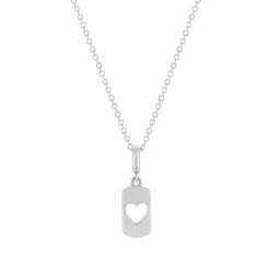 Collier argent 925 coeur 45cm