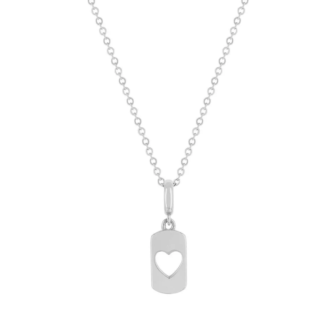 Collier argent 925 coeur 45cm