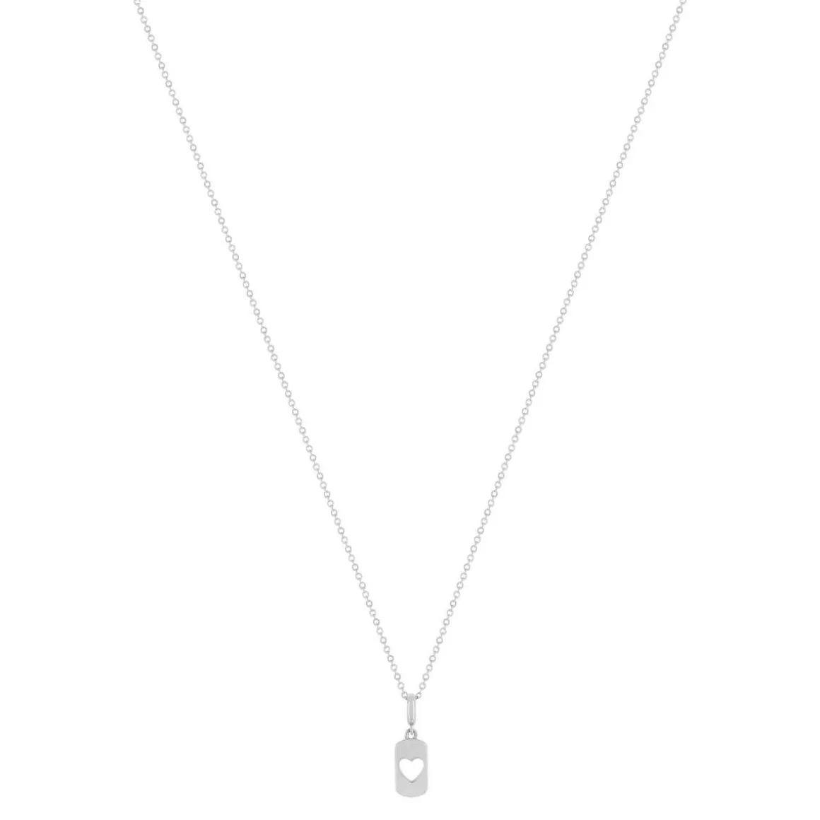 Collier argent 925 coeur 45cm